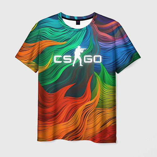 Мужская футболка Cs Go Logo Color / 3D-принт – фото 1