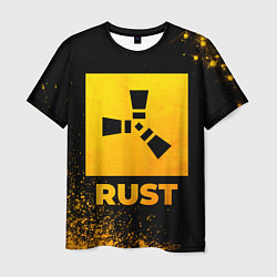 Футболка мужская Rust - gold gradient, цвет: 3D-принт