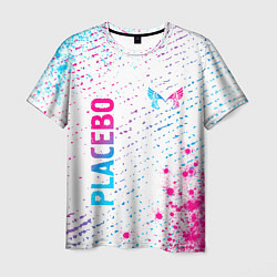 Футболка мужская Placebo neon gradient style: надпись, символ, цвет: 3D-принт
