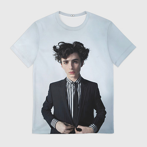 Мужская футболка Сильный Тимоти Шаламе / 3D-принт – фото 1