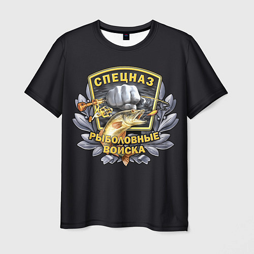 Мужская футболка Рыболовные Войска - Спецназ / 3D-принт – фото 1