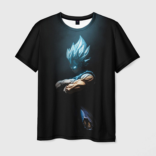 Мужская футболка Vegeta - Dragon ball / 3D-принт – фото 1