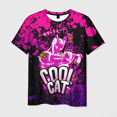 Мужская футболка Jo Jo - Королева убийца cool cat / 3D-принт – фото 1