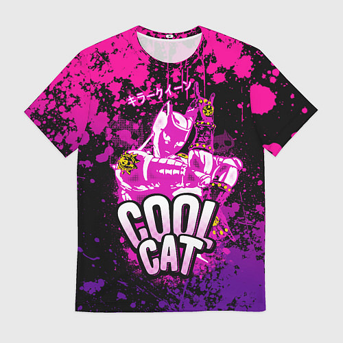 Мужская футболка Jo Jo - Королева убийца cool cat / 3D-принт – фото 1