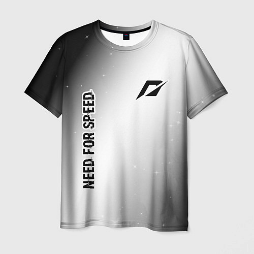 Мужская футболка Need for Speed glitch на светлом фоне: надпись, си / 3D-принт – фото 1