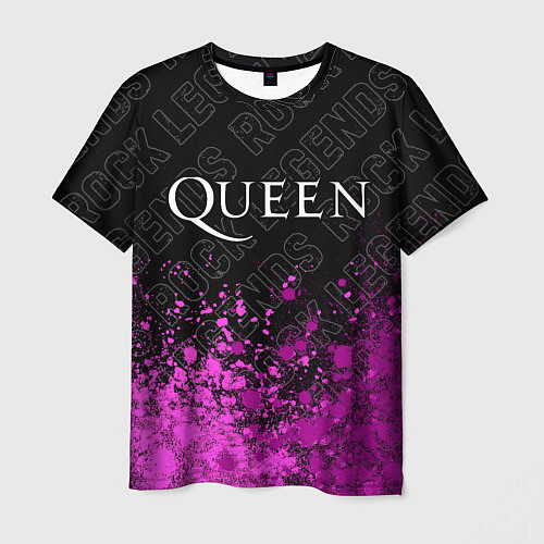 Мужская футболка Queen rock legends: символ сверху / 3D-принт – фото 1