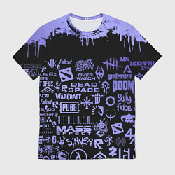 Мужская футболка Games pattern