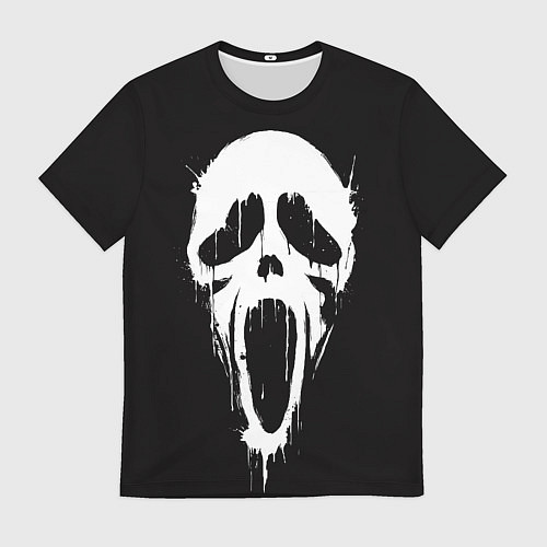 Мужская футболка Лицо призрака / 3D-принт – фото 1
