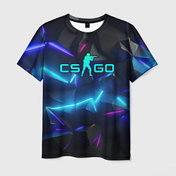 Футболка мужская CS GO neon style, цвет: 3D-принт