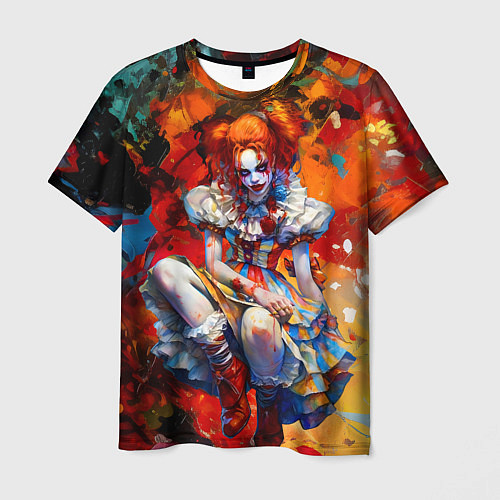 Мужская футболка Клоун девушка / 3D-принт – фото 1
