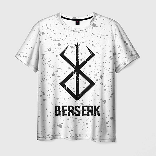 Мужская футболка Berserk glitch на светлом фоне / 3D-принт – фото 1
