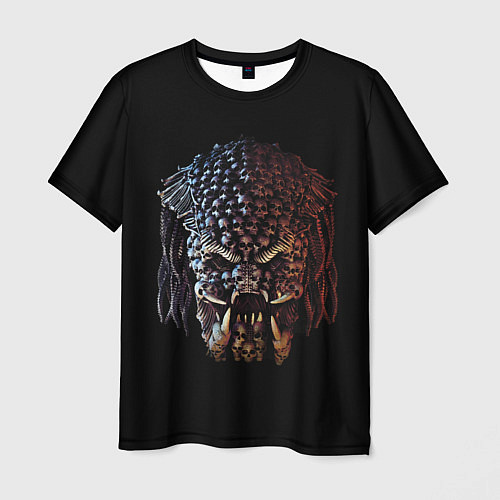 Мужская футболка Predator - skull / 3D-принт – фото 1