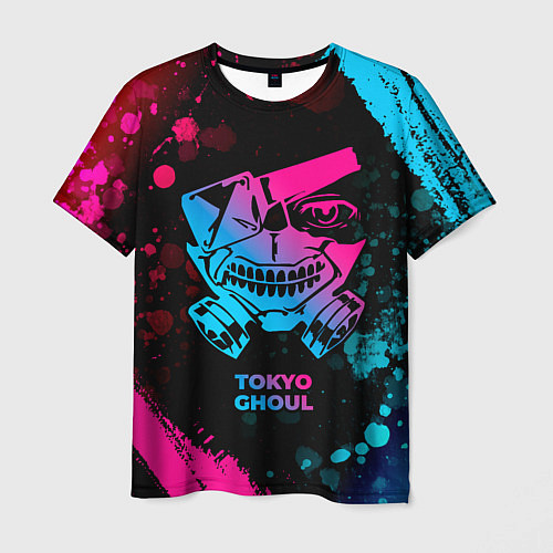 Мужская футболка Tokyo Ghoul - neon gradient / 3D-принт – фото 1