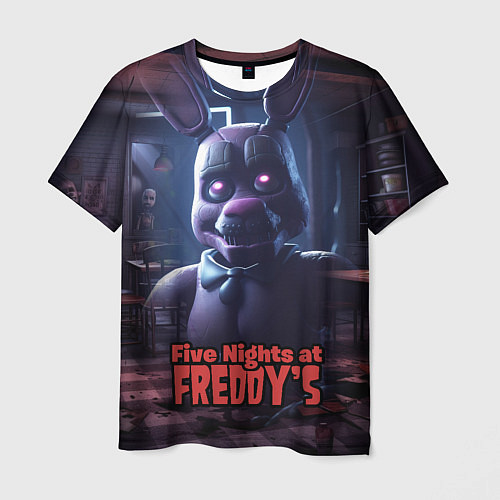 Мужская футболка Five Nights at Freddys Bonnie / 3D-принт – фото 1