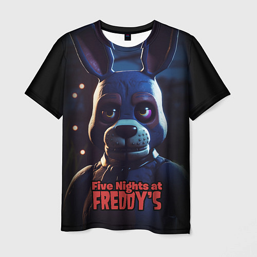 Мужская футболка Five Nights at Freddys Bonnie / 3D-принт – фото 1