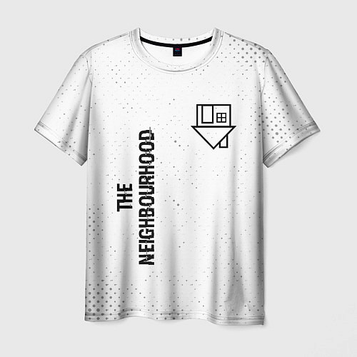 Мужская футболка The Neighbourhood glitch на светлом фоне: надпись, / 3D-принт – фото 1