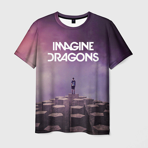 Мужская футболка Imagine Dragons обложка альбома Night Visions / 3D-принт – фото 1