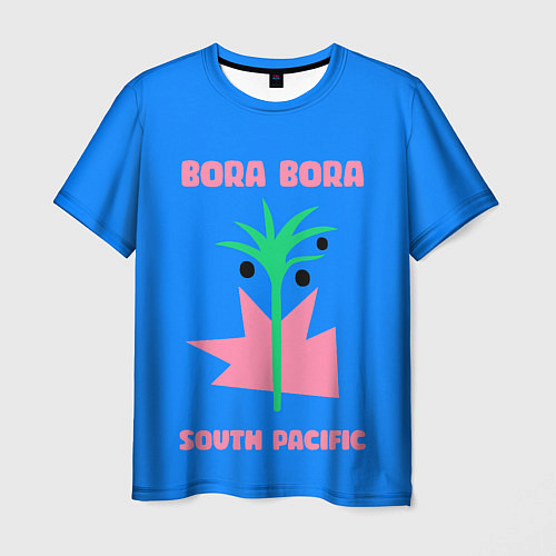 Мужская футболка Бора-Бора - Тихий океан / 3D-принт – фото 1