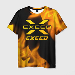 Футболка мужская Exeed - gold gradient, цвет: 3D-принт