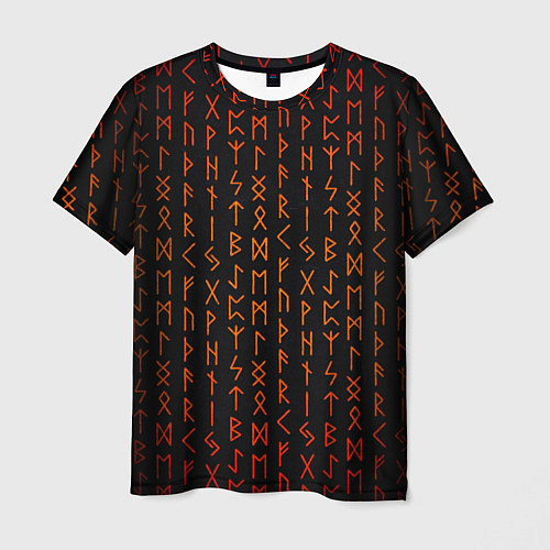 Мужская футболка Руны - паттерн / 3D-принт – фото 1