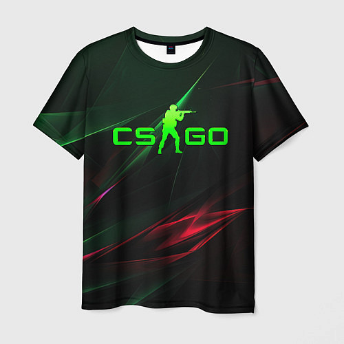 Мужская футболка CSGO green logo / 3D-принт – фото 1