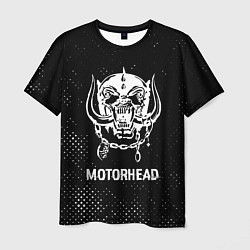 Футболка мужская Motorhead glitch на темном фоне, цвет: 3D-принт