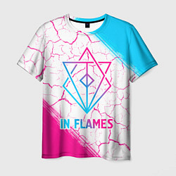 Футболка мужская In Flames neon gradient style, цвет: 3D-принт