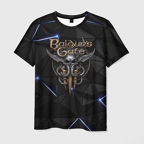 Мужская футболка Baldurs Gate 3 black blue / 3D-принт – фото 1
