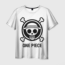 Футболка мужская One Piece glitch на светлом фоне, цвет: 3D-принт