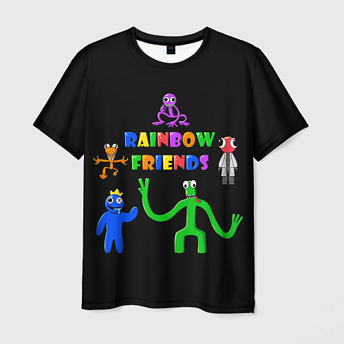 Мужская футболка Rainbow friends characters / 3D-принт – фото 1