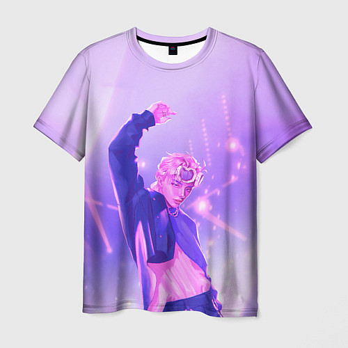 Мужская футболка Хёнджин на концерте - Стрей Кидс / 3D-принт – фото 1