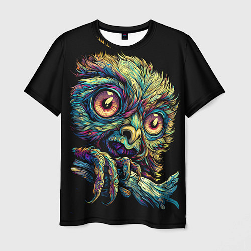 Мужская футболка Психоделический тамарин / 3D-принт – фото 1