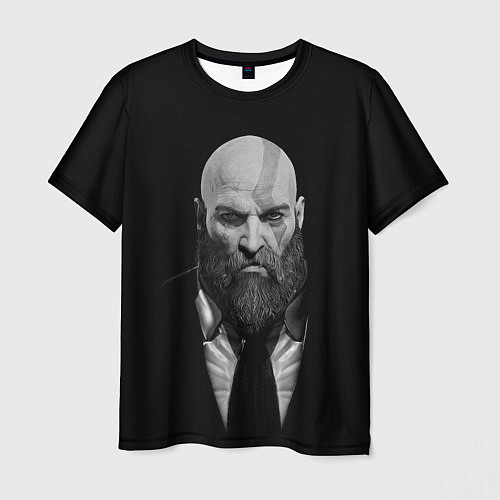 Мужская футболка Кратос в смокинге / 3D-принт – фото 1