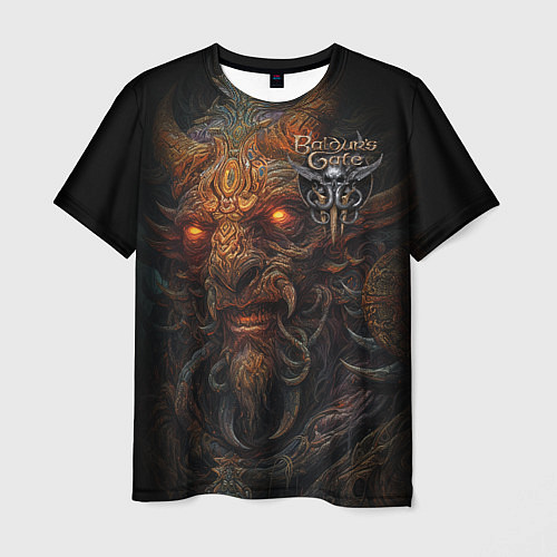 Мужская футболка Baldurs Gate 3 logo demon / 3D-принт – фото 1