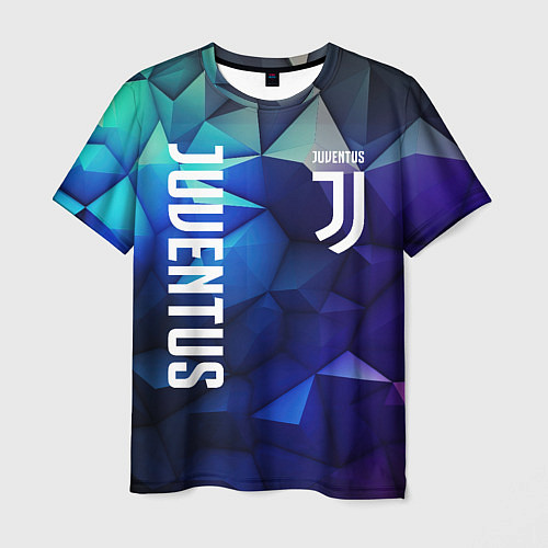 Мужская футболка Juventus logo blue / 3D-принт – фото 1