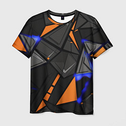 Мужская футболка Orange black style