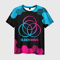 Футболка мужская Elden Ring - neon gradient, цвет: 3D-принт