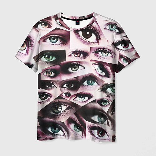 Мужская футболка Много глаз / 3D-принт – фото 1