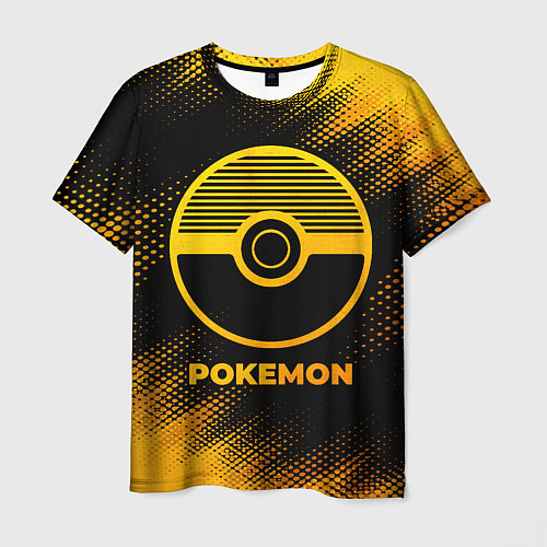 Мужская футболка Pokemon - gold gradient / 3D-принт – фото 1