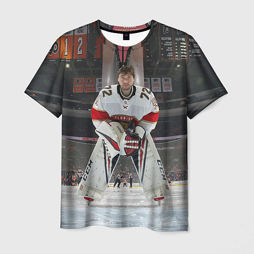 Мужская футболка Sergey Bobrovsky - Florida panthers - hockey / 3D-принт – фото 1