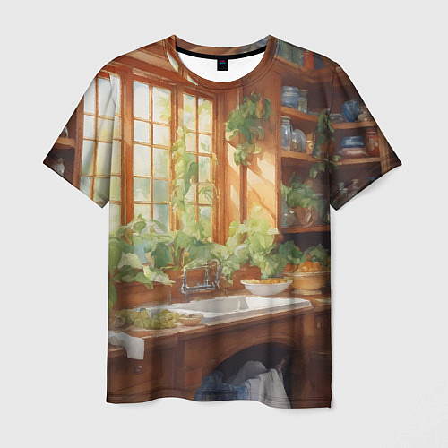 Мужская футболка Фантастическая кухня ведьмы / 3D-принт – фото 1