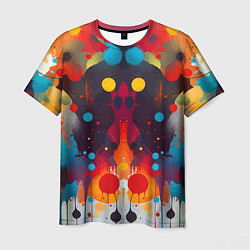 Мужская футболка Mirrow colorful blots - abstraction - vogue