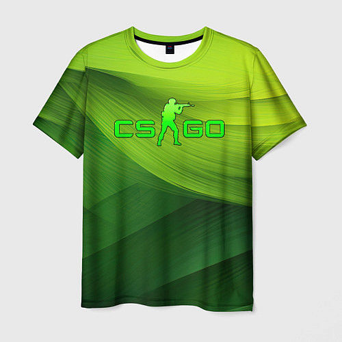 Мужская футболка CSGO green logo / 3D-принт – фото 1