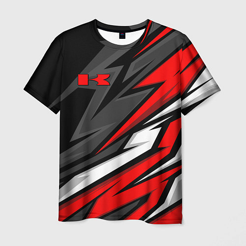 Мужская футболка Kawasaki - red uniform / 3D-принт – фото 1