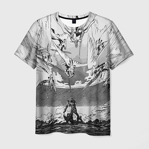 Мужская футболка Нападение ангелов - Евангелион / 3D-принт – фото 1