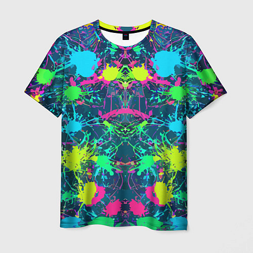 Мужская футболка Colorful blots - expressionism - vogue / 3D-принт – фото 1