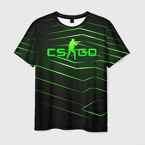 Мужская футболка CS GO dark green / 3D-принт – фото 1