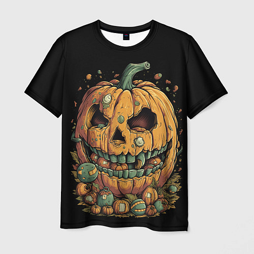 Мужская футболка Тыква для Хэллоуина / 3D-принт – фото 1