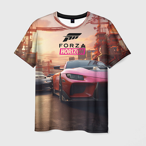 Мужская футболка Forza street racihg / 3D-принт – фото 1