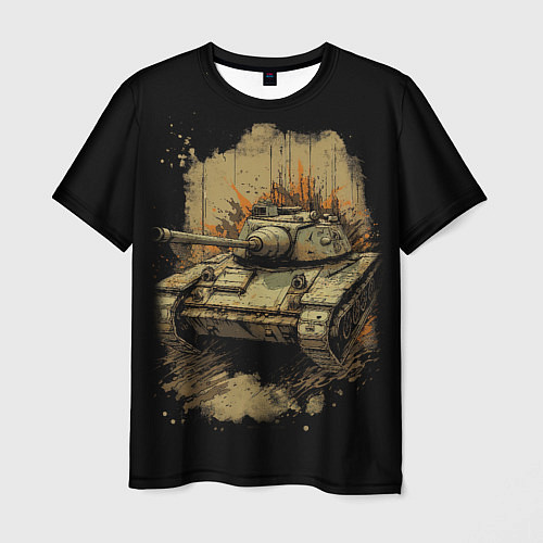 Мужская футболка Т54 русский танк / 3D-принт – фото 1